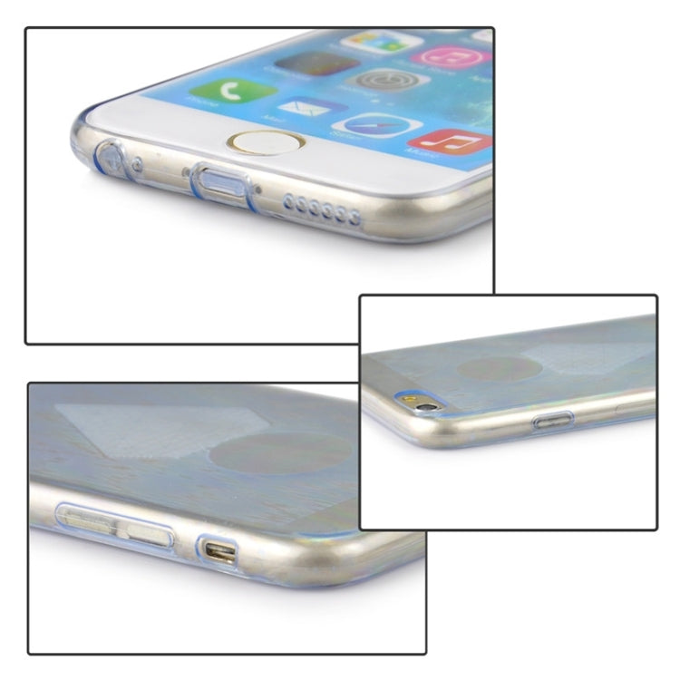 0.3mm Ultrathin Big Diamond Pattern Transparent TPU Case for iPhone 6