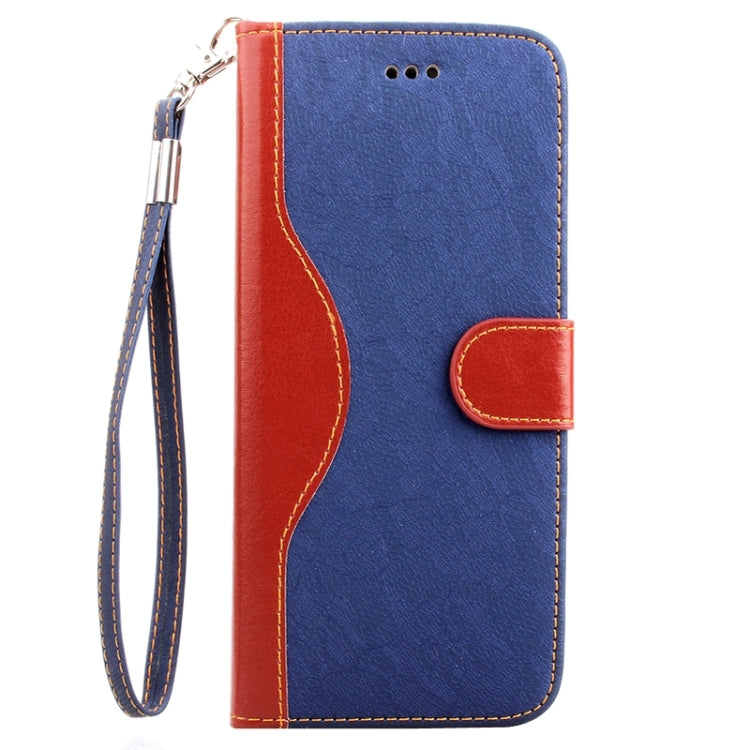 For iPhone 6 Lace Texture Contrast Color Leather Case with Holder & Card Slots & Wallet & Lanyard