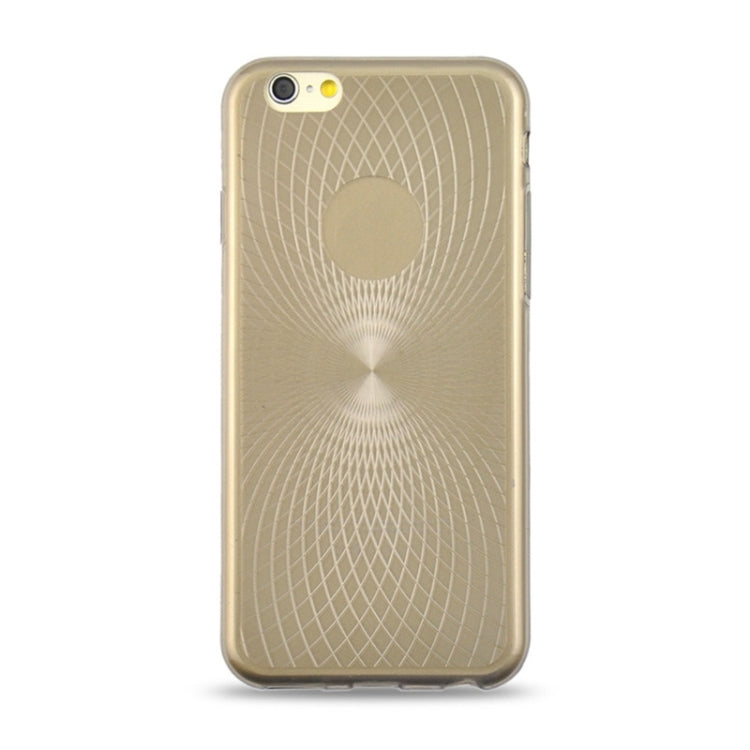 For iPhone 6 0.3mm Ultrathin Eye of Sun Grain Transparent TPU Case