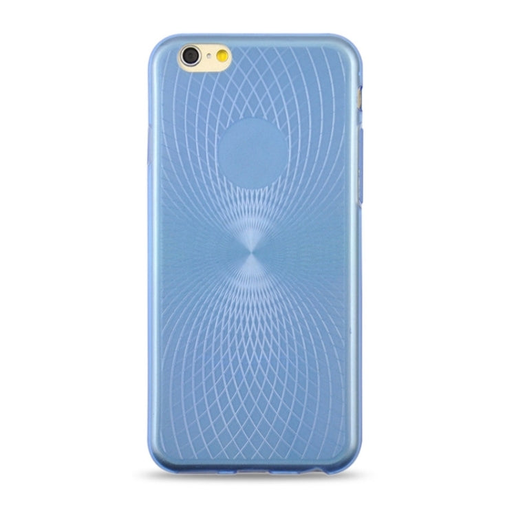 For iPhone 6 0.3mm Ultrathin Eye of Sun Grain Transparent TPU Case