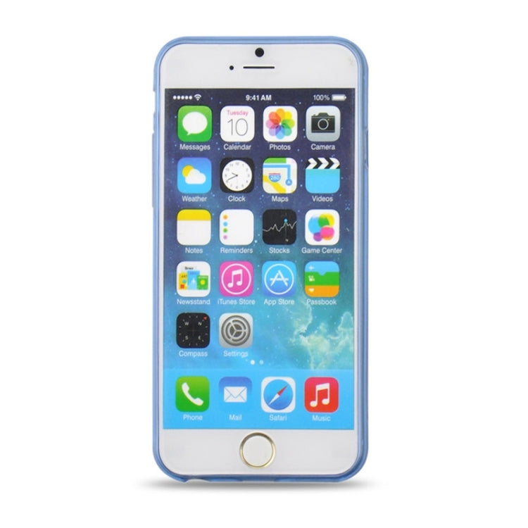 For iPhone 6 0.3mm Ultrathin Eye of Sun Grain Transparent TPU Case