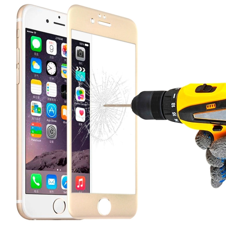 For iPhone 6 0.3mm Titanium Alloy Arc Edge Full Screen Explosion-proof Tempered Glass Film