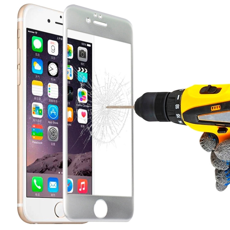 For iPhone 6 0.3mm Titanium Alloy Arc Edge Full Screen Explosion-proof Tempered Glass Film