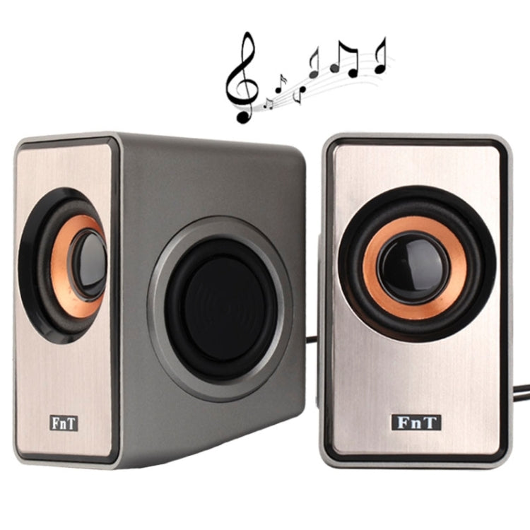 Portable Stereo USB Plug & 3.5mm Audio Jack Speaker for Laptop Desktop Computers