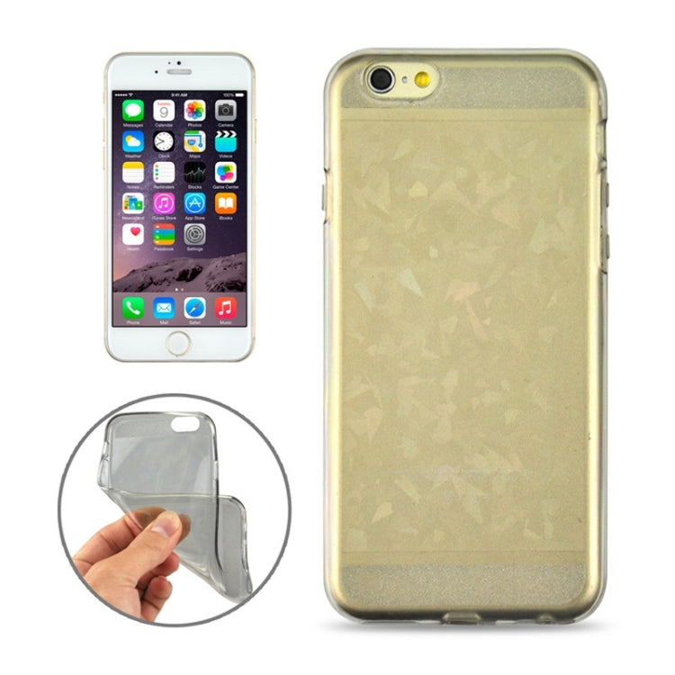 0.3mm Ultrathin Colorful Spangle TPU Transparent Case for iPhone 6