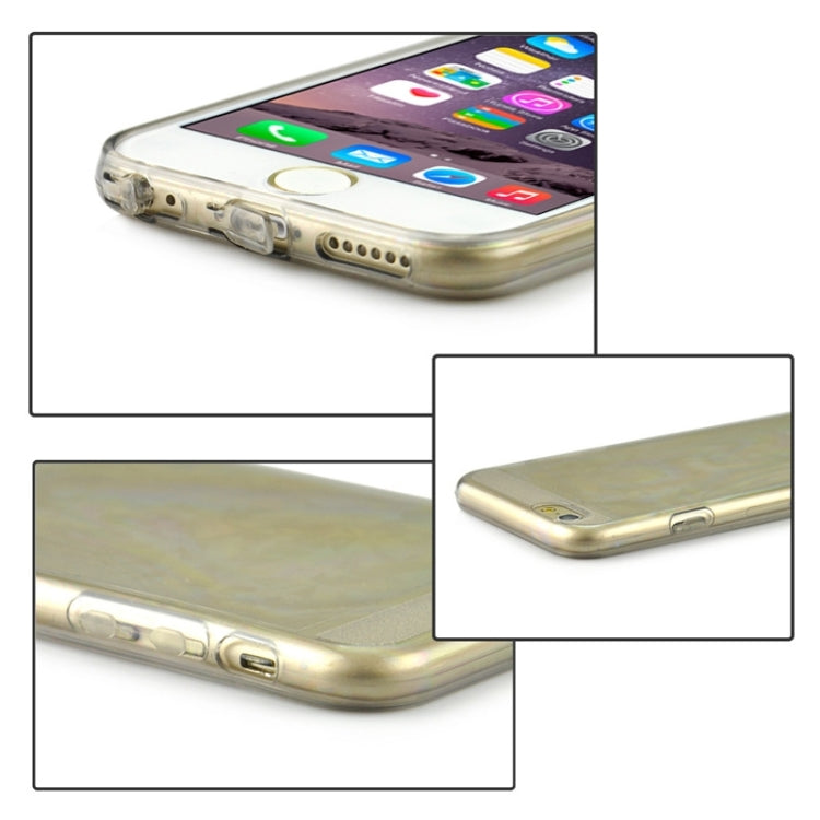 0.3mm Ultrathin Colorful Spangle TPU Transparent Case for iPhone 6