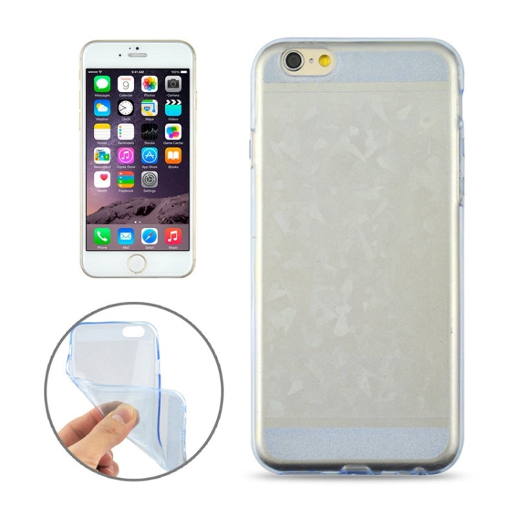 0.3mm Ultrathin Colorful Spangle TPU Transparent Case for iPhone 6