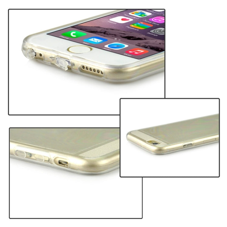 0.3mm Ultrathin Colorful Spangle TPU Transparent Case for iPhone 6