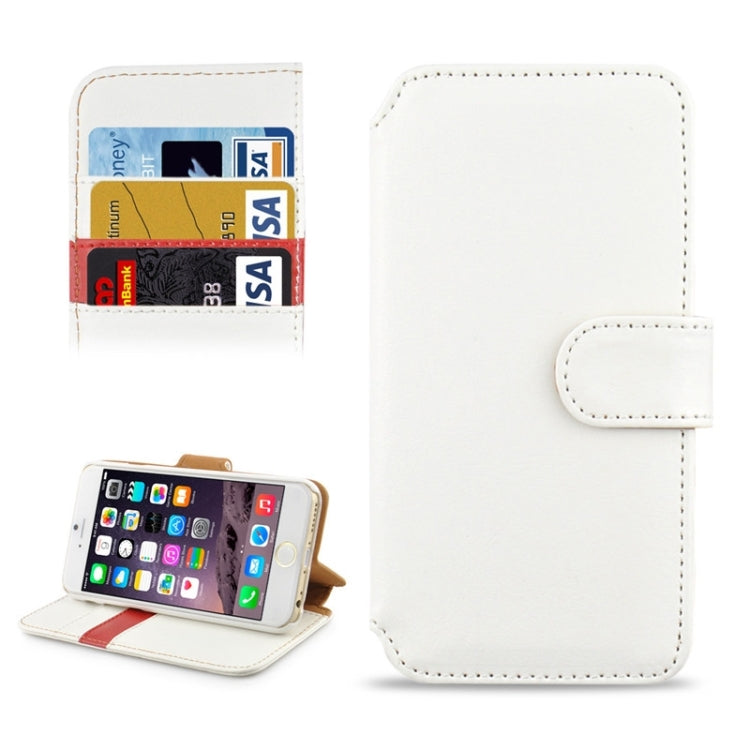 Crazy Horse Texture Contrast Color PU Stitching Leather Case with Holder & Card Slots for iPhone 6 & 6S
