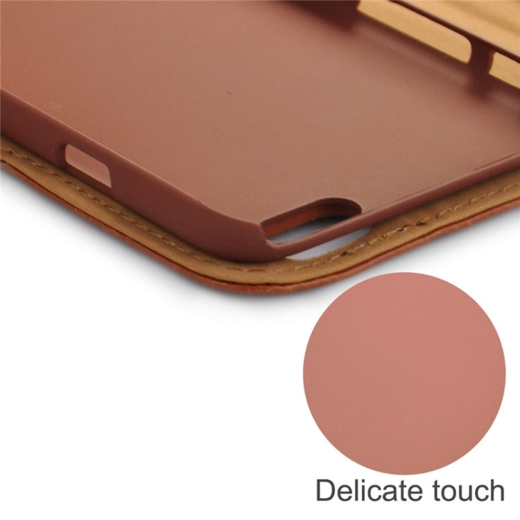 Crazy Horse Texture Contrast Color PU Stitching Leather Case with Holder & Card Slots for iPhone 6 & 6S