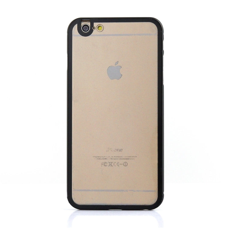 Aviation Aluminum Bumper Frame Transparent Bottom Hard Case for iPhone 6 & 6S