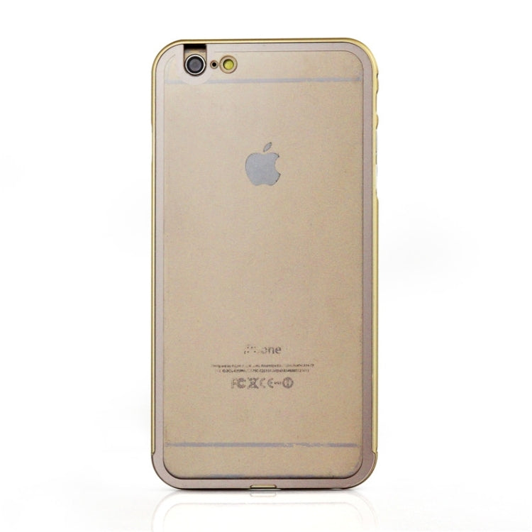 Aviation Aluminum Bumper Frame Transparent Bottom Hard Case for iPhone 6 & 6S