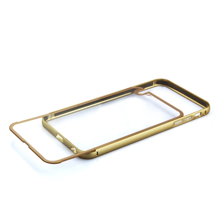 Aviation Aluminum Bumper Frame Transparent Bottom Hard Case for iPhone 6 & 6S