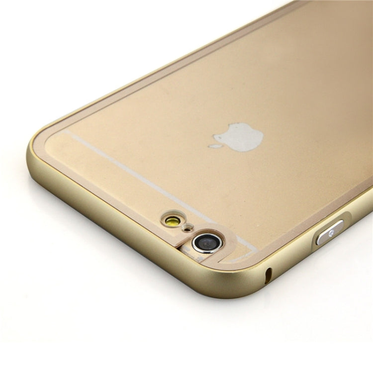 Aviation Aluminum Bumper Frame Transparent Bottom Hard Case for iPhone 6 & 6S
