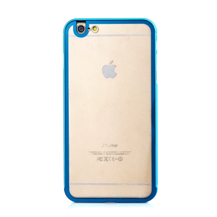 Aviation Aluminum Bumper Frame Transparent Bottom Hard Case for iPhone 6 & 6S
