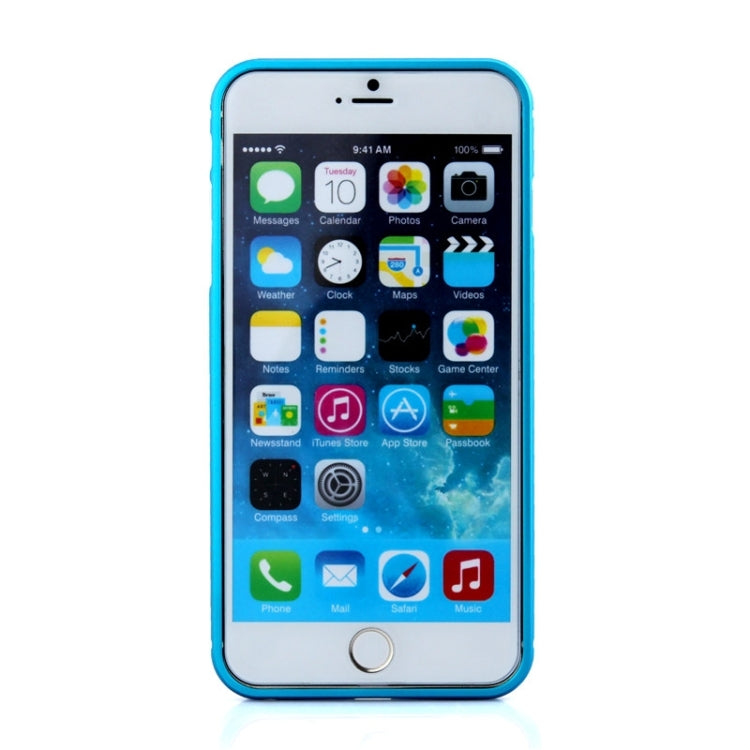 Aviation Aluminum Bumper Frame Transparent Bottom Hard Case for iPhone 6 & 6S