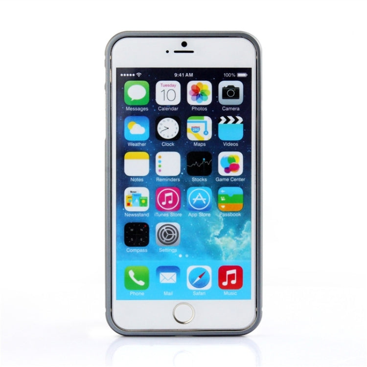 Aviation Aluminum Bumper Frame Transparent Bottom Hard Case for iPhone 6 & 6S