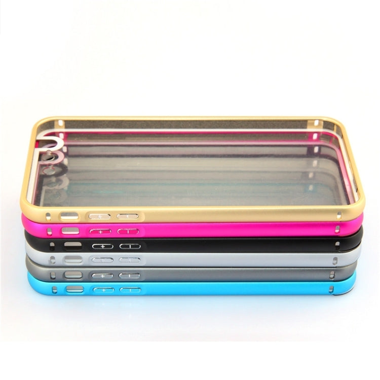 Aviation Aluminum Bumper Frame Transparent Bottom Hard Case for iPhone 6 & 6S