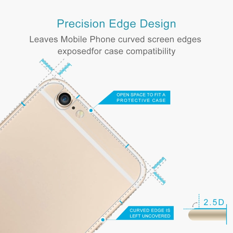 100 PCS for iPhone 6 / 6S 0.26mm Explosion-proof Back Screen Protector Tempered Glass Film