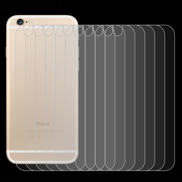 100 PCS for iPhone 6 / 6S 0.26mm Explosion-proof Back Screen Protector Tempered Glass Film