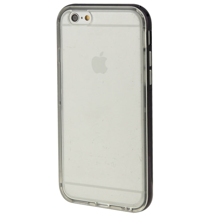 TPU Transparent Protective Case with Colorful Electroplating Frame for iPhone 6 & 6S
