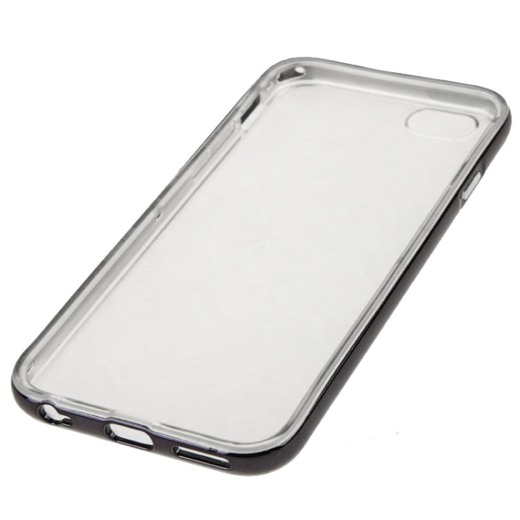 TPU Transparent Protective Case with Colorful Electroplating Frame for iPhone 6 & 6S