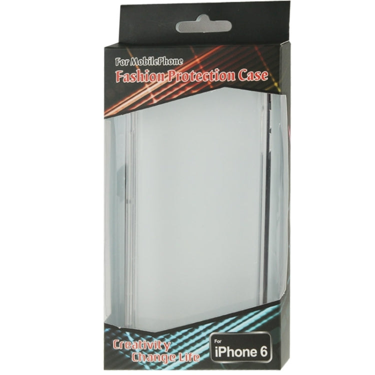 TPU Transparent Protective Case with Colorful Electroplating Frame for iPhone 6 & 6S