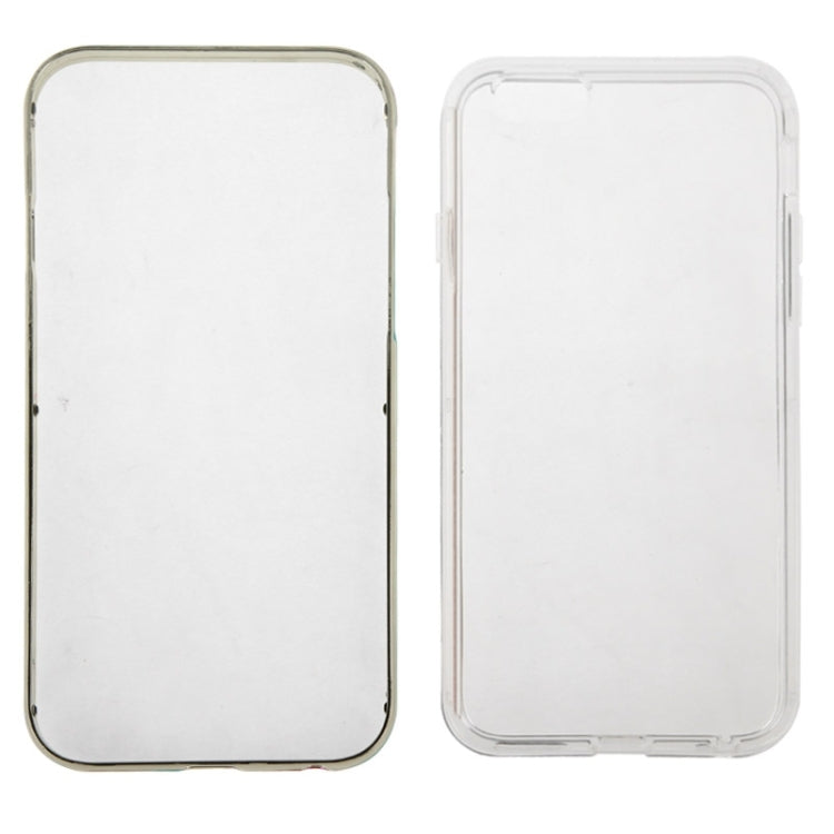 TPU Transparent Protective Case with Colorful Electroplating Frame for iPhone 6 & 6S