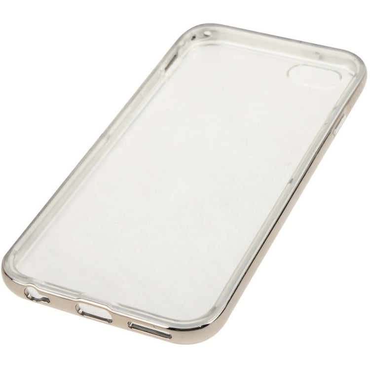 TPU Transparent Protective Case with Colorful Electroplating Frame for iPhone 6 & 6S