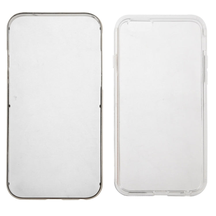 TPU Transparent Protective Case with Colorful Electroplating Frame for iPhone 6 & 6S
