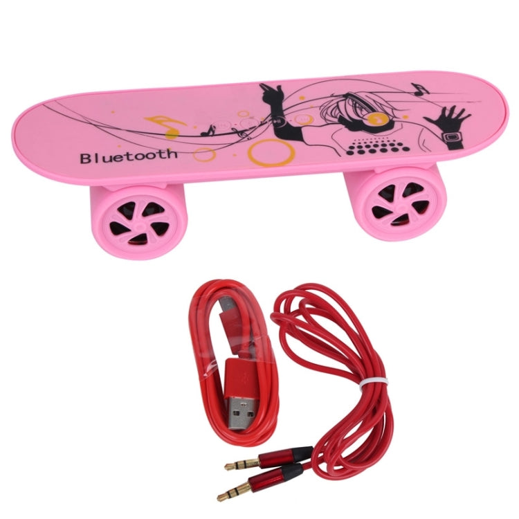 Fashionable Skateboard Style Bluetooth Speaker, Support TF Card / AUX / USB Port