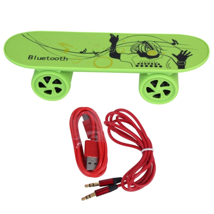 Fashionable Skateboard Style Bluetooth Speaker, Support TF Card / AUX / USB Port