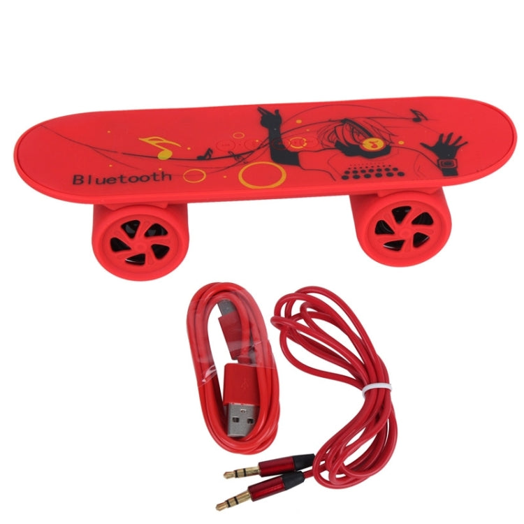 Fashionable Skateboard Style Bluetooth Speaker, Support TF Card / AUX / USB Port