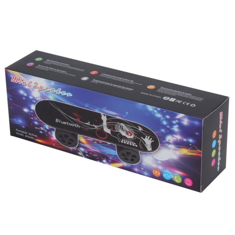Fashionable Skateboard Style Bluetooth Speaker, Support TF Card / AUX / USB Port