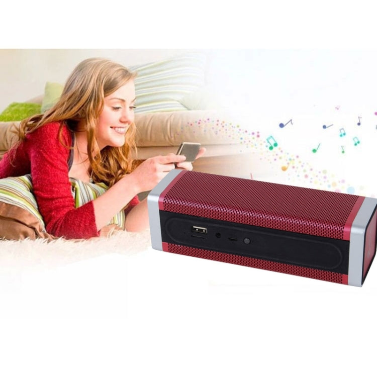 Rectangle Style Bluetooth Speaker, Support TF Card / AUX / USB Port