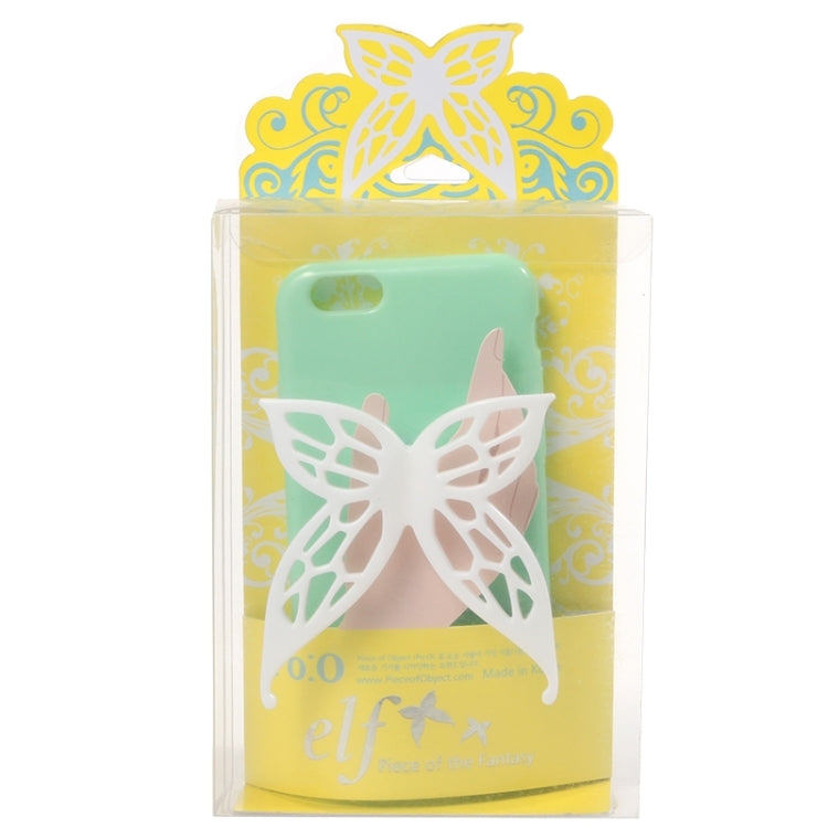 Cute 3D Butterfly Soft TPU Case with Earphone Winder Function for iPhone 6 & 6S