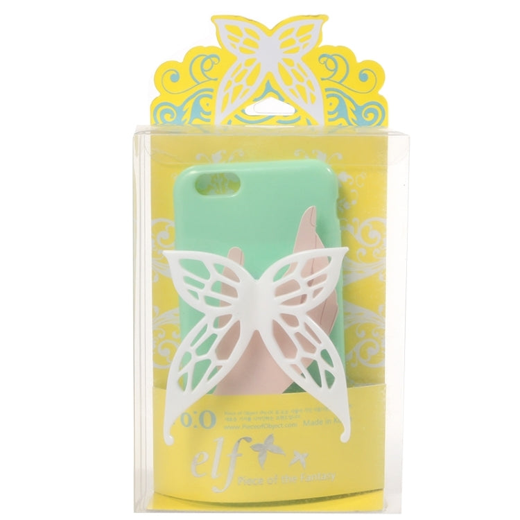 Cute 3D Butterfly Soft TPU Case with Earphone Winder Function for iPhone 6 & 6S