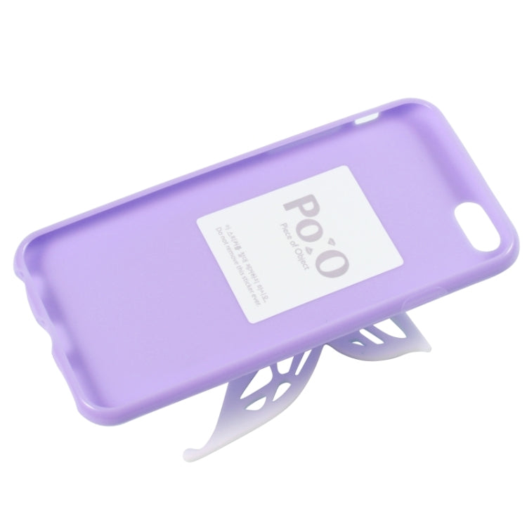 Cute 3D Butterfly Soft TPU Case with Earphone Winder Function for iPhone 6 & 6S