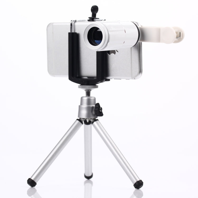 8x Zoom Telescope Telephoto Camera Lens Kits, For iPhone, Galaxy, Sony, Lenovo, HTC, Huawei, Google, LG, Xiaomi and other Smartphones(White)