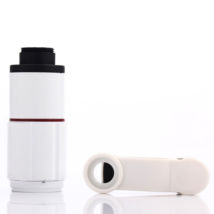 8x Zoom Telescope Telephoto Camera Lens Kits, For iPhone, Galaxy, Sony, Lenovo, HTC, Huawei, Google, LG, Xiaomi and other Smartphones(White)