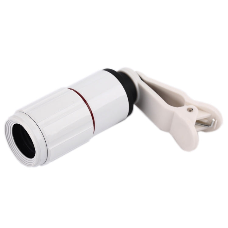 8x Zoom Telescope Telephoto Camera Lens Kits, For iPhone, Galaxy, Sony, Lenovo, HTC, Huawei, Google, LG, Xiaomi and other Smartphones(White)