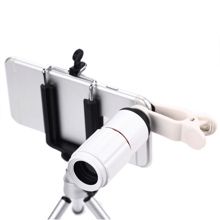 8x Zoom Telescope Telephoto Camera Lens Kits, For iPhone, Galaxy, Sony, Lenovo, HTC, Huawei, Google, LG, Xiaomi and other Smartphones(White)