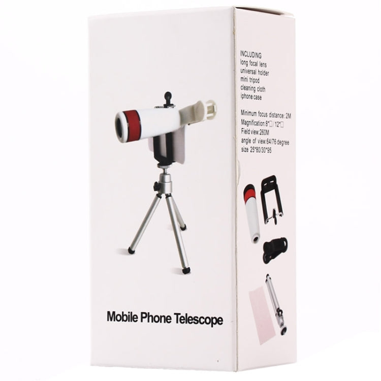 8x Zoom Optical Telescope Telephoto Camera Lens Kits, For iPhone, Galaxy, Sony, Lenovo, HTC, Huawei, Google, LG, Xiaomi and other Smartphones