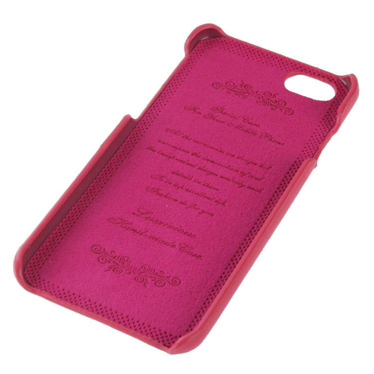 For iPhone 6 Litchi Texture Leather Back Cover Case with Card Slots and Fashion Logo