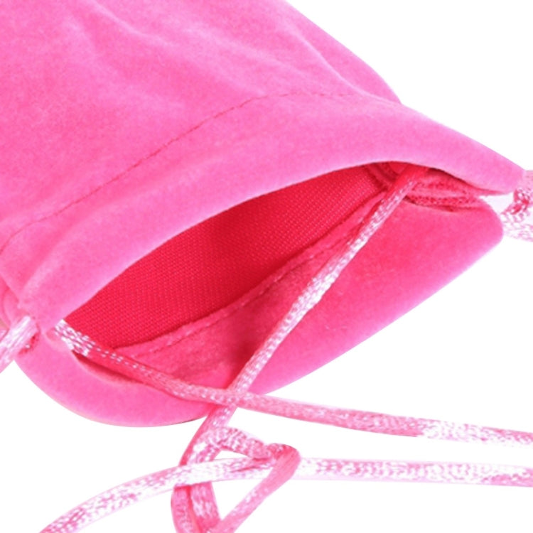Universal Leisure Cotton Flock Cloth Carry Bag with Lanyard for iPhone 6 / Galaxy S6 / S5 / G900 / S IV / i9500 / SIII / i9300