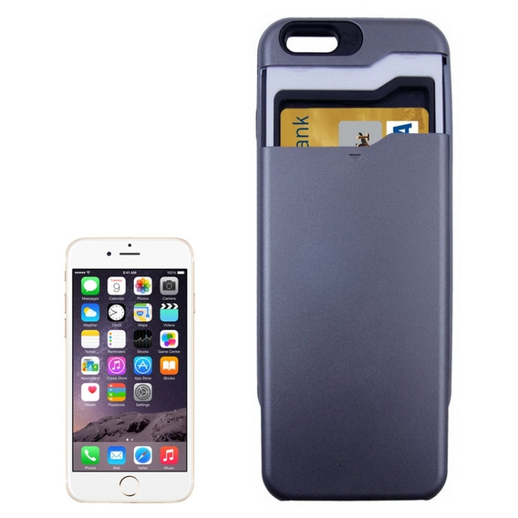 For iPhone 6 Multifunctional PC + TPU Combination Case with Card Slots
