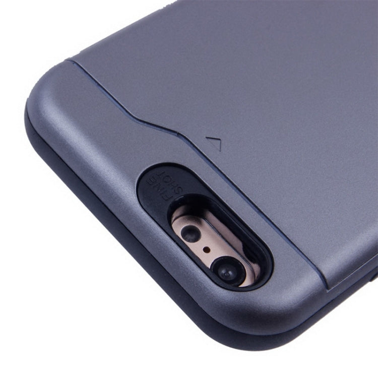 For iPhone 6 Multifunctional PC + TPU Combination Case with Card Slots