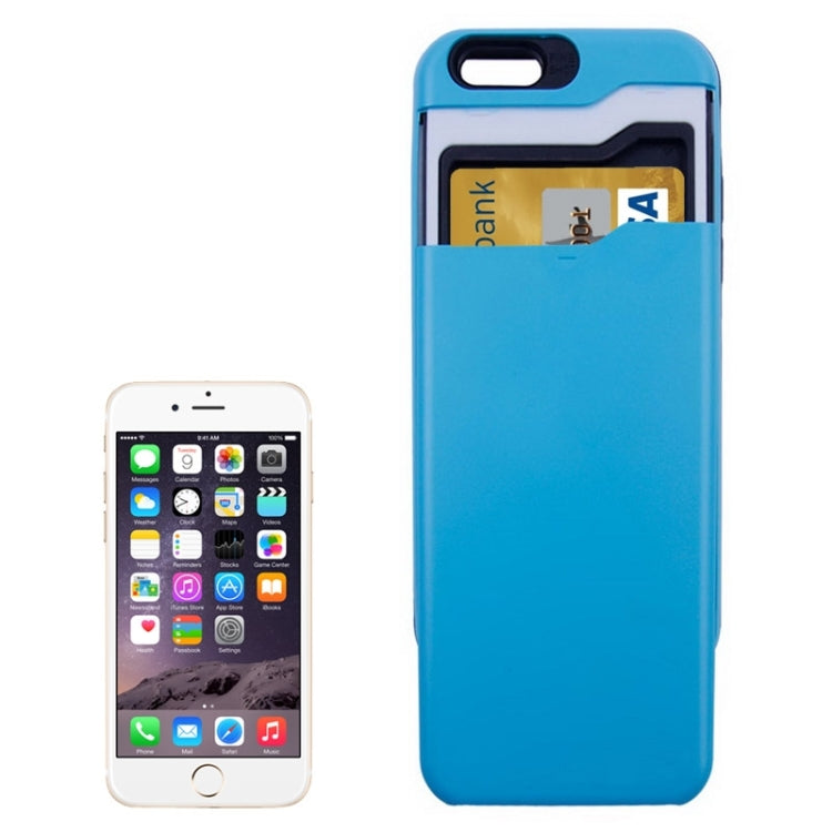 For iPhone 6 Multifunctional PC + TPU Combination Case with Card Slots