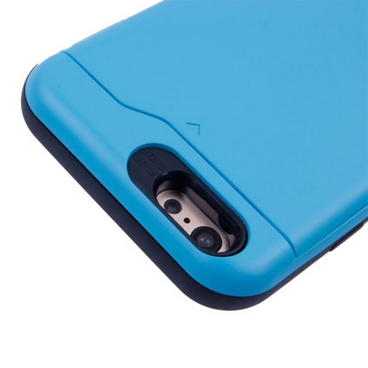 For iPhone 6 Multifunctional PC + TPU Combination Case with Card Slots