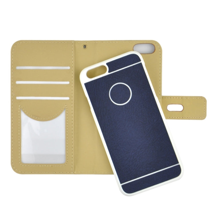2 in 1 Horizontal Flip Magnetic Buckle Frosted Leather Case with Card Slots & Wallet for iPhone 6 & 6S